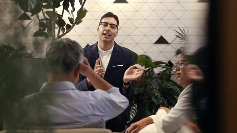 Professional financial advisor in a modern office environment